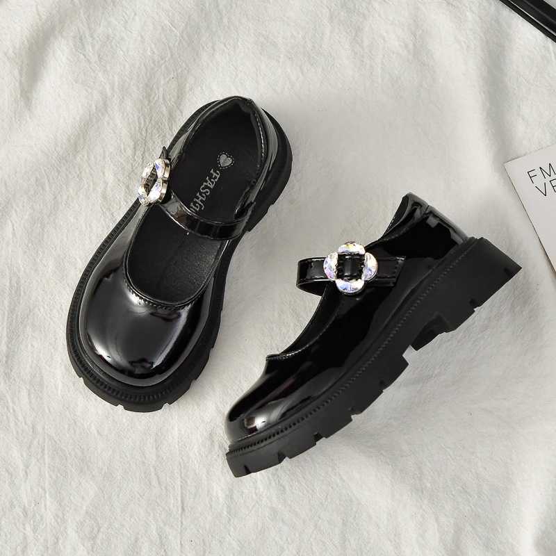 Kids Leather Shoes for Girls 2025 New Autumn Toddler Dress Shoes Nonslip Elegant Princess Girls School Party Wedding FootwearT251101