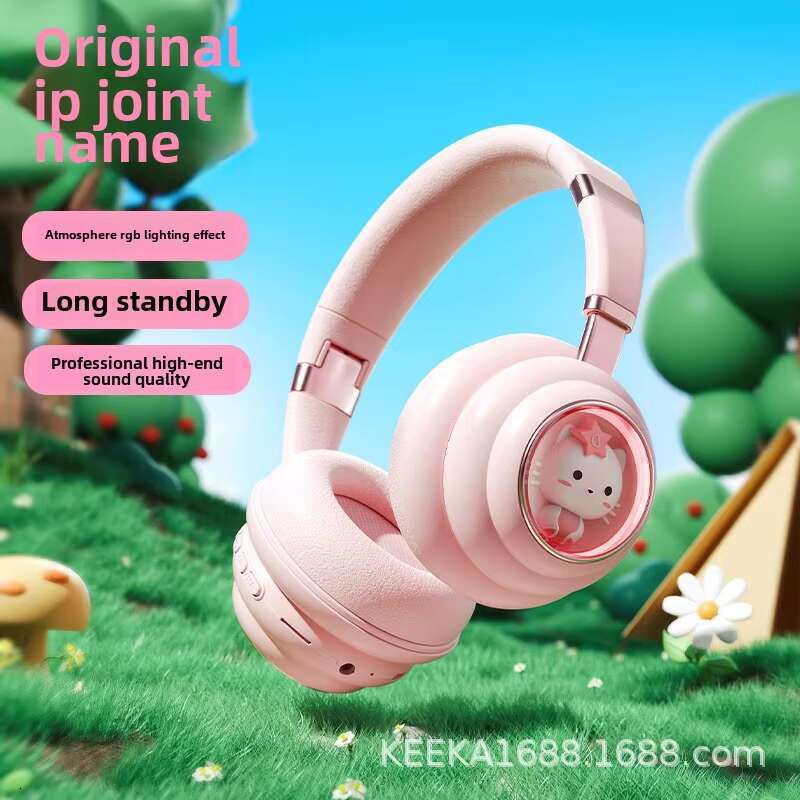 KE-30 Cute Cartoon Meow Planet Wireless Over-Ear High-Value Gaming Cross-Border Hot Sale