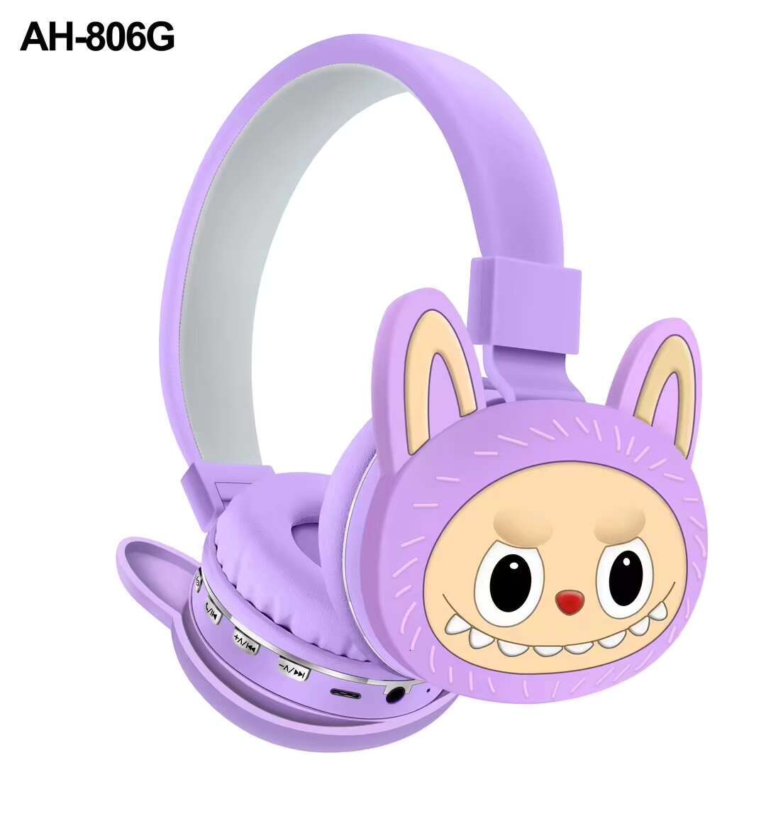 New AH-806G Headset Cartoon Cute Children's Headwear Blue Tooth Headphones Stereo Foldable Wireless Earphones Factory Wholesale