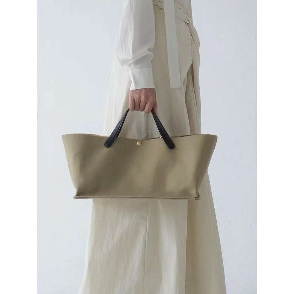 Women's Bags Office Ladies Cowskin Genuine Leather Tote Handbag Solid Color Large Capacity Vintage Elegant Design Women Single Shoulder Bags