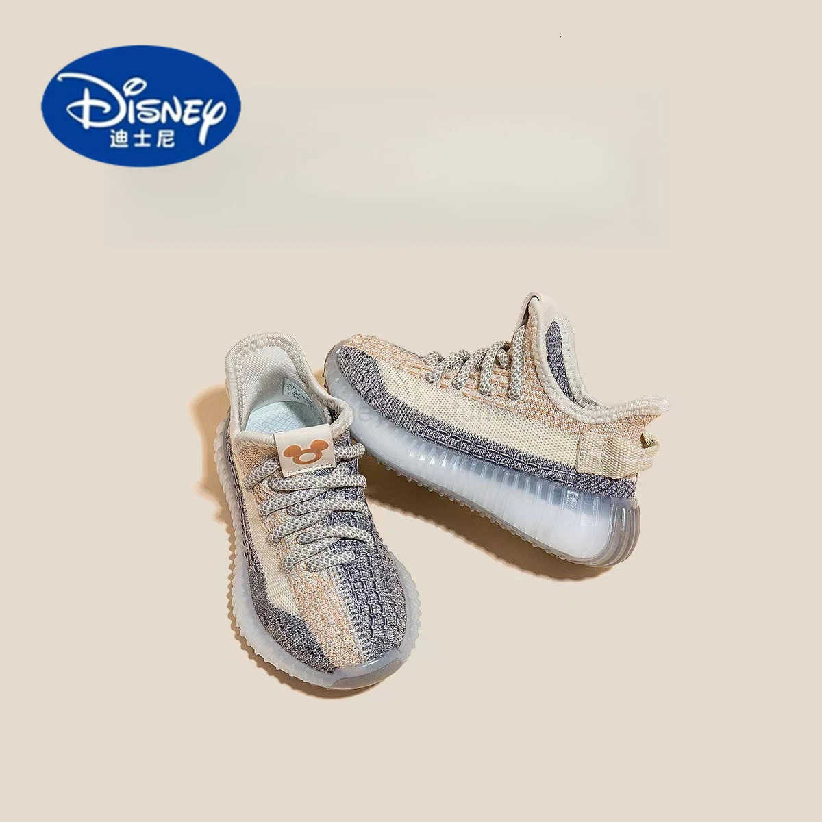 Disney Kids YeezyStyle Sneakers 2025 Fall Breathable Knit Upper with UltraSoft Sole Unisex Design H251101