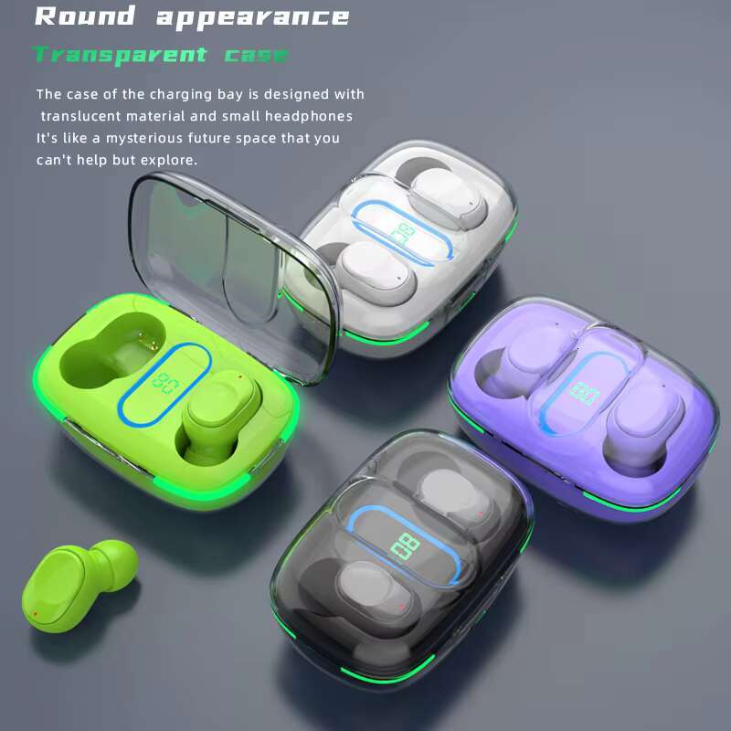 Original Y90 Mini In-Ear Earbuds True Wireless TWS Headphones Cool LED Lights Low Latency HIFI Gaming Headsets Battery Indicator