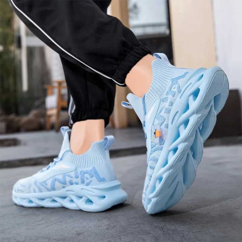 Fashion Men Running Shoes Breathable Upper Gym Sport Shoe Slip-on Lace-up Athletic Jogging Tennis Plus Size hot 46 Zapatillas Hbre Z250331
