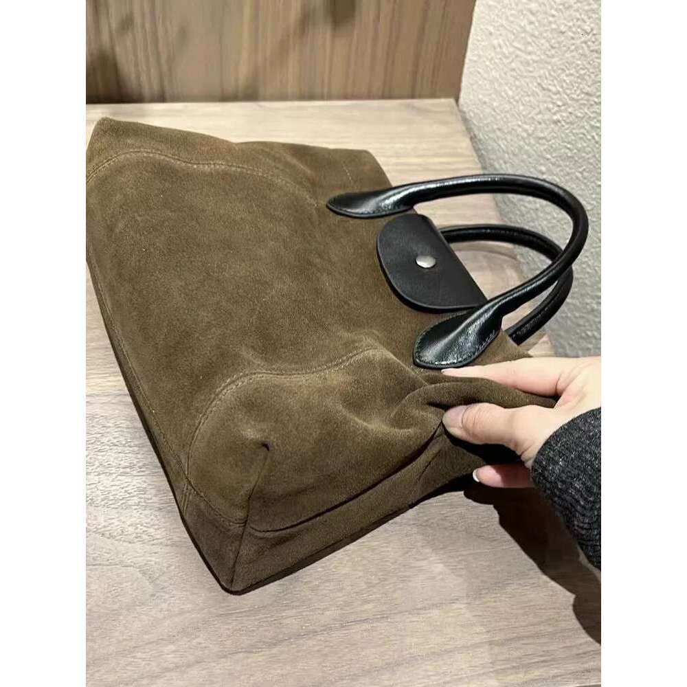 Women's Bags Women Casual Totes Handbag Autumn Winter Vintage Cow Suede Shoulder Bag Fashion Flap Soft Leather Strap Crossbody Bags