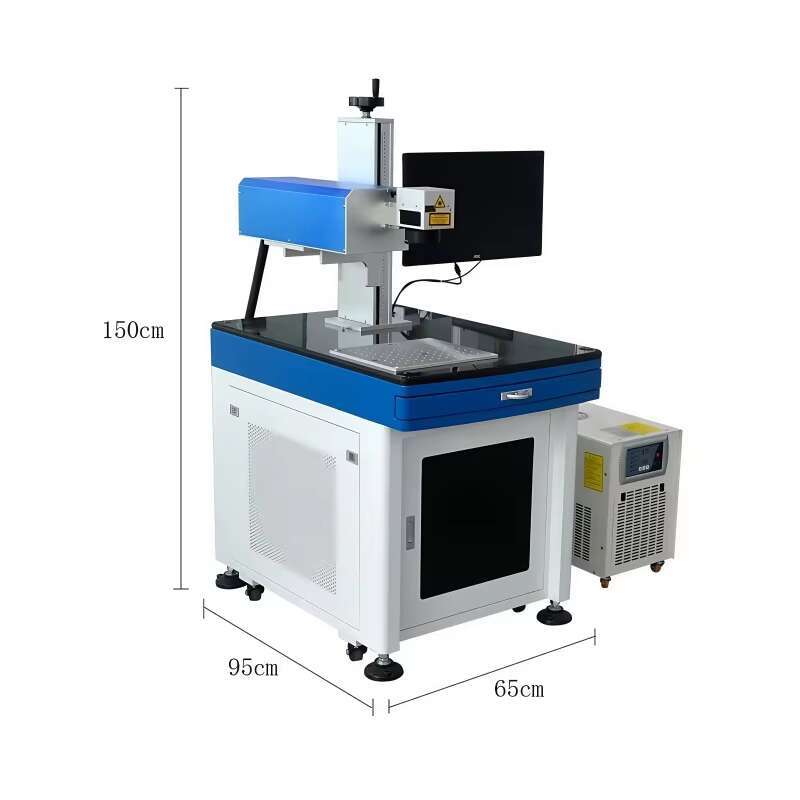 UV-10 10W UV Laser hine 355nm with 150mm Lens Water Chiller for Marking Bluetooth Headphones