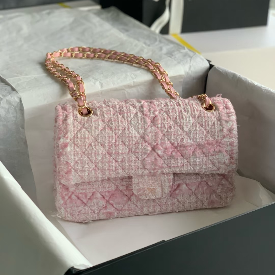 10A Designer Sqaure Classic Mini Flap Tweed Quilted Bags Gold Metal Chain Ladies Crossbody Shoulder Bag Cc CF Bag Designer Handbag