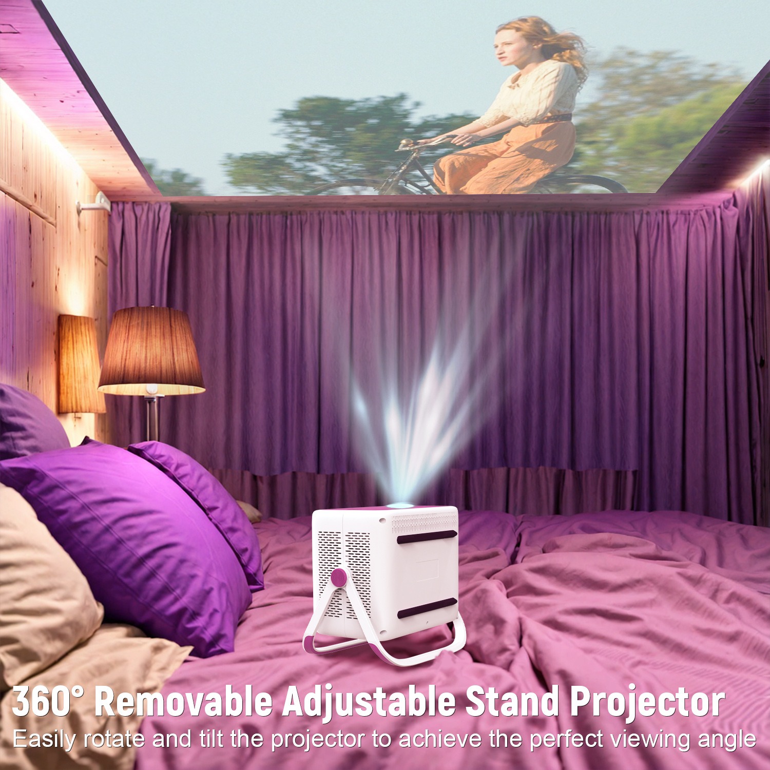 New L018 portable 4K home wall projection high-definition smart projector