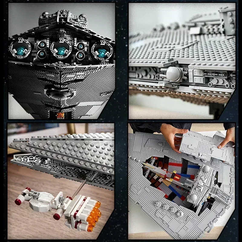 4784PCS MOC 75252 UCS Biggest EmperiAL Destroyer Building Blocks Model Bricks Toys Adults Kids Christmas Birthday Gifts T251101