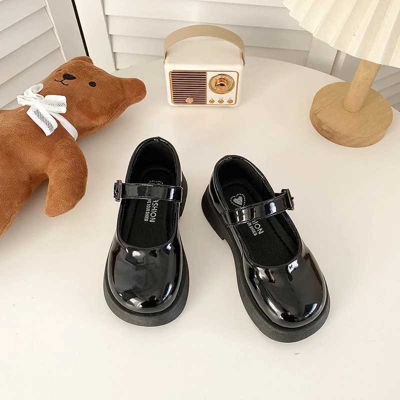 2025 New Spring Autumn Korean Style Girls Leather Shoes Fashion Princess Mary Jane Soft Sole Toddler ShoesT251101