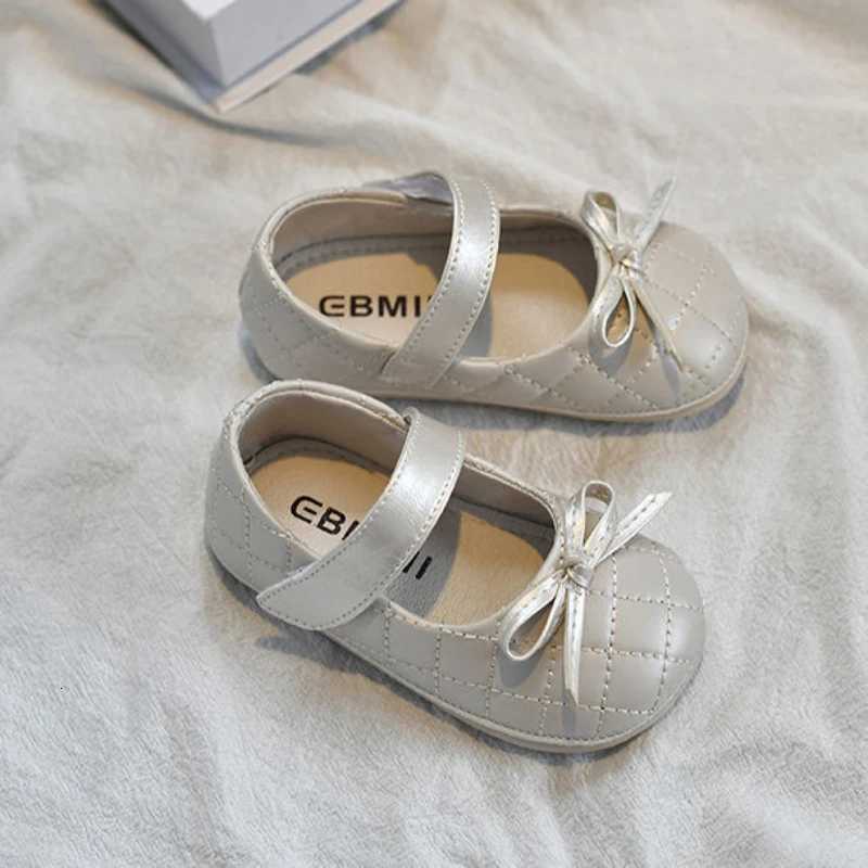 Fashion Leather Shoe Versatile Comfort Casual Girl Shoes Simple New Kid Shoe Soft Soled Comfort Sandals Flat Sweet Princess ShoeT251101