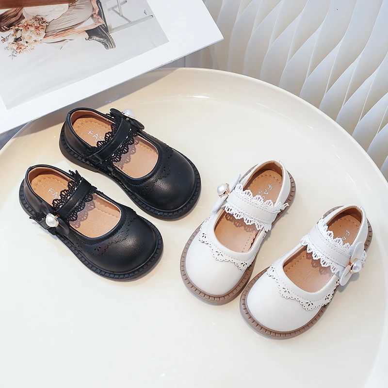 Classic Patent Leather Dress Shoes for Girls Child Chic Bowtie Party Dance Loafers Kids Back to School Oxford Flats Black BeigeT251101