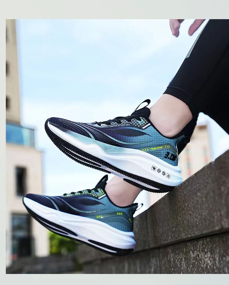 Free shipping designer Running Shoes for men 2025 summer new sport outdoor Breathable Massage Height Increasing Blue green orange size 39-44
