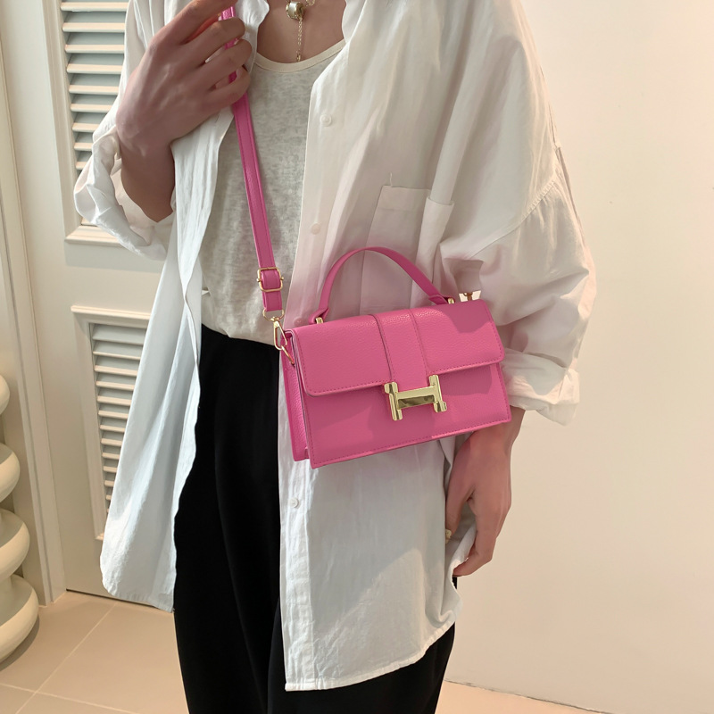 designer Popular texture women's New armpit small square H buckle single shoulder crossbody bag