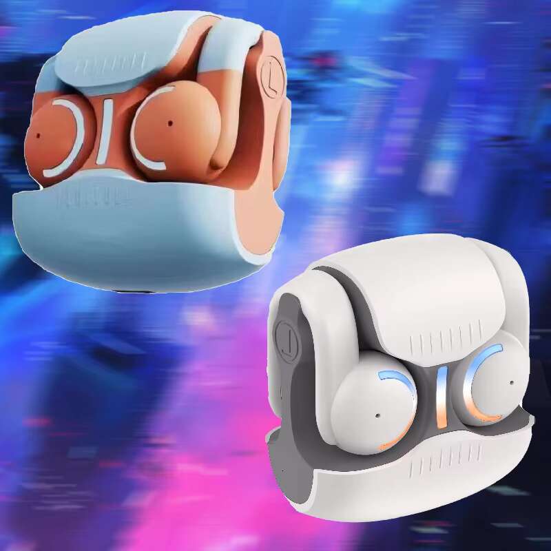 True Wireless Earbuds LED Cool Gaming Earpiece Noise Cancelg Mini Stereo Headset Sports Earphone Earhook Charging Case