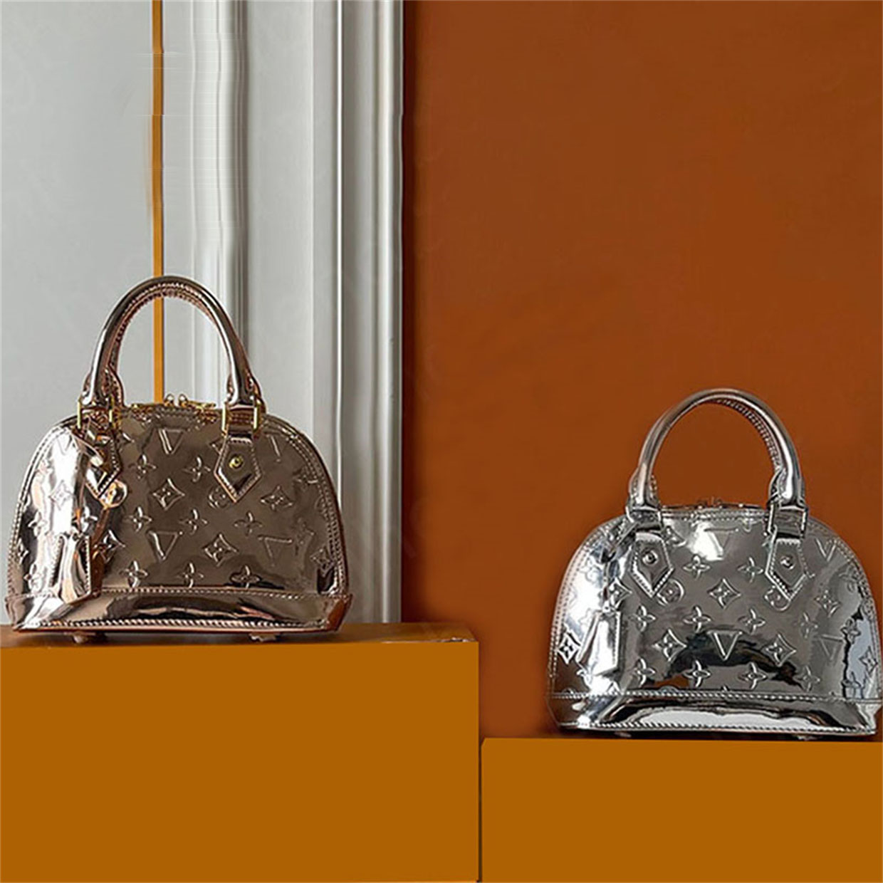 Shoulder Bags Miroir Leather nano bag Shoulder Bag for Women Handbag Fashion Crossbody Bags Vintage Underarm Bag Square Satchel tote Ladies Handbag