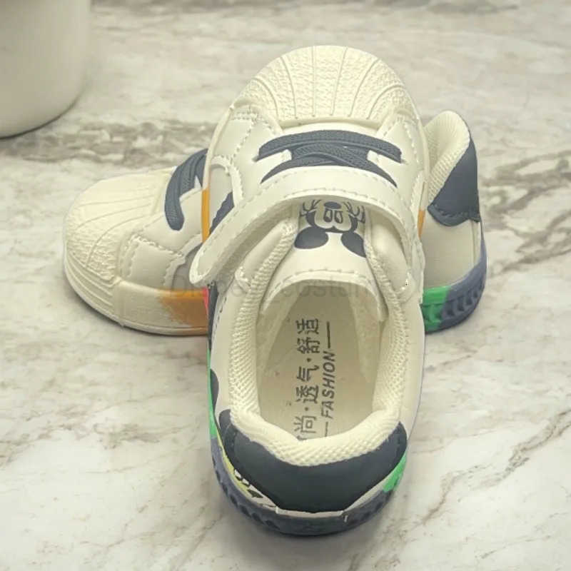 Disney Cartoon Mickey Children Shoes For Boys Girls Sport Sneakers Kids Leisure Autumn Casual Shoes Breathable Running Toddler H251101