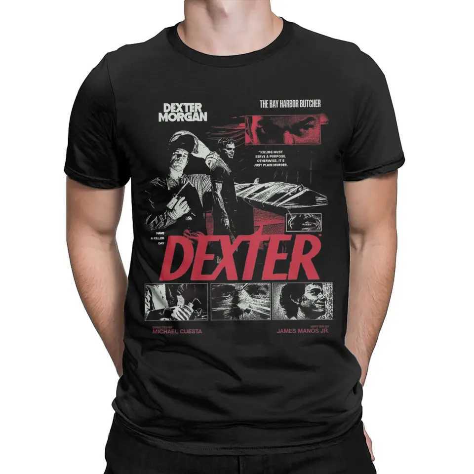 Dexter Morgan Movies T-Shirt Unisex Cotton Tops Shirts Vintage Crewneck Short SlveC250331