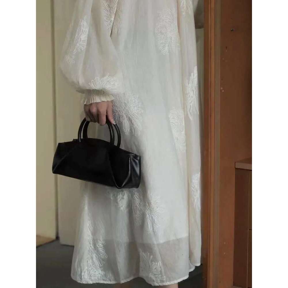 Women's Bags New Fashion Office Ladies Elegant Totes Handbag Solid Color Genuine Leather Women Sinlge Shoulder Bags Designer Pillow Bag