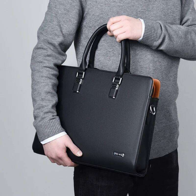 Luxury Bag Designer Men S Fashion Leather Shoulder Bag Man Business Briefcase For Inch Laptop Casual Large Capacity Handbag