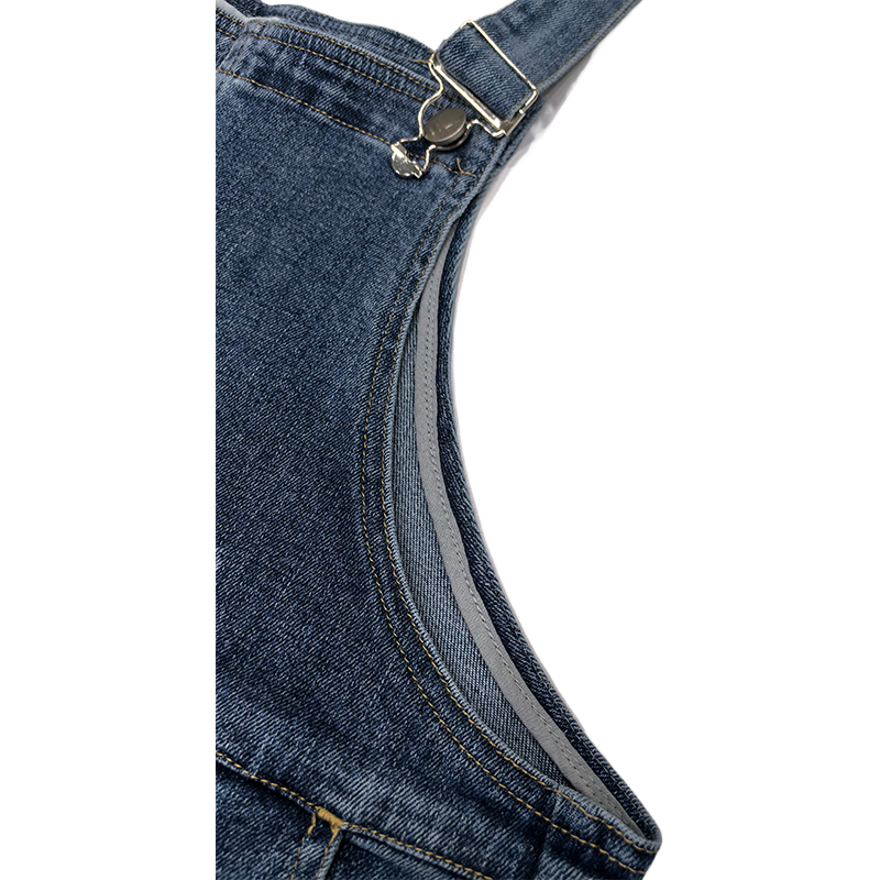 Retro casual loose straight women's belt jeans, made of soft fabric, with adjustable waist size