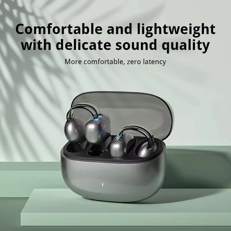 Private Model Customizable Wholesale Prices Gaming Bass Headphone Clip High Quality Earbuds with Charging case for Small Ear