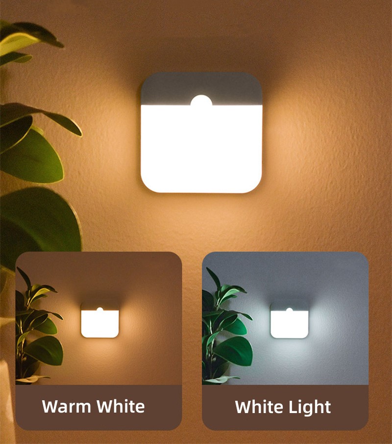 Modern Indoor Outdoor Solar-Powered Charging Touch-Free Bulb With Remote Control Functionality---LED sensor night light