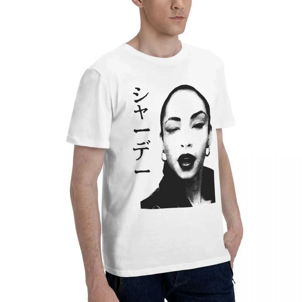 Men T-Shirts S-Sade Adu Singer Vintage 100% Cotton T Shirt Short Slve T Shirt Crewneck Clothes Plus SizeC250331