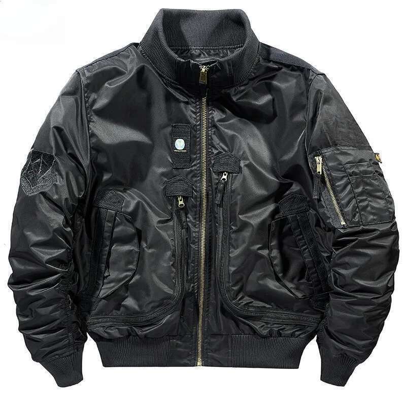 Baseball Jacket Ma-1Functional Bomber Autumn 2025 Retro Oversized Baseball Suit Coat Brand Clothing Men's Short Jacket Men Clothing