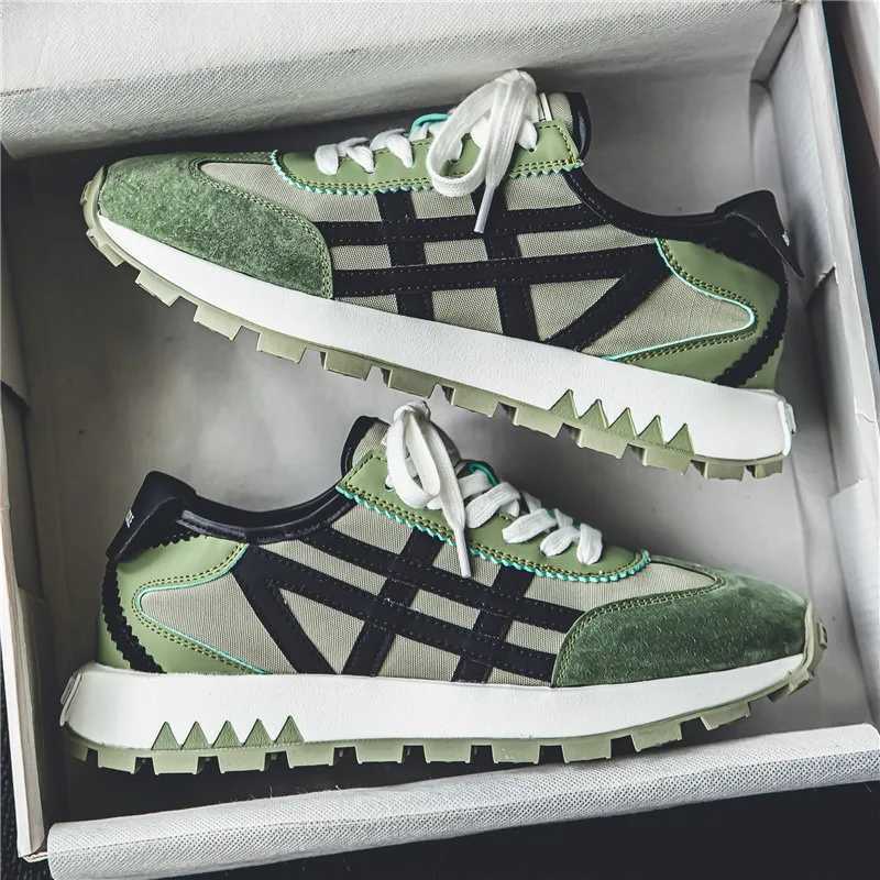 Sports solid color fashionable white casual sports mens platform anti slip running shoes Zapatillas De Decorte Y250326