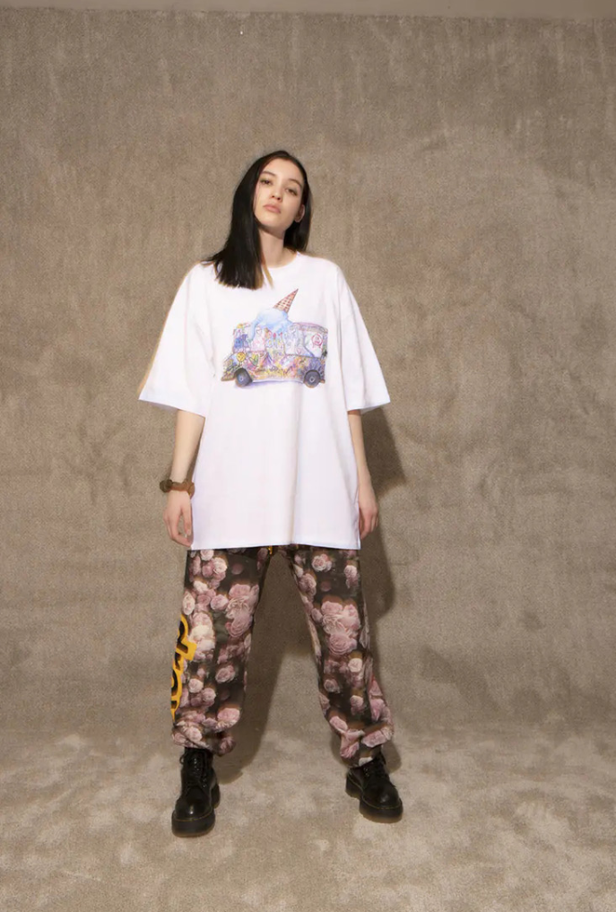 DREW HOUSE Smiling Face Ice Cream Truck Tshirt Mens Clothing White T-shirts Drew