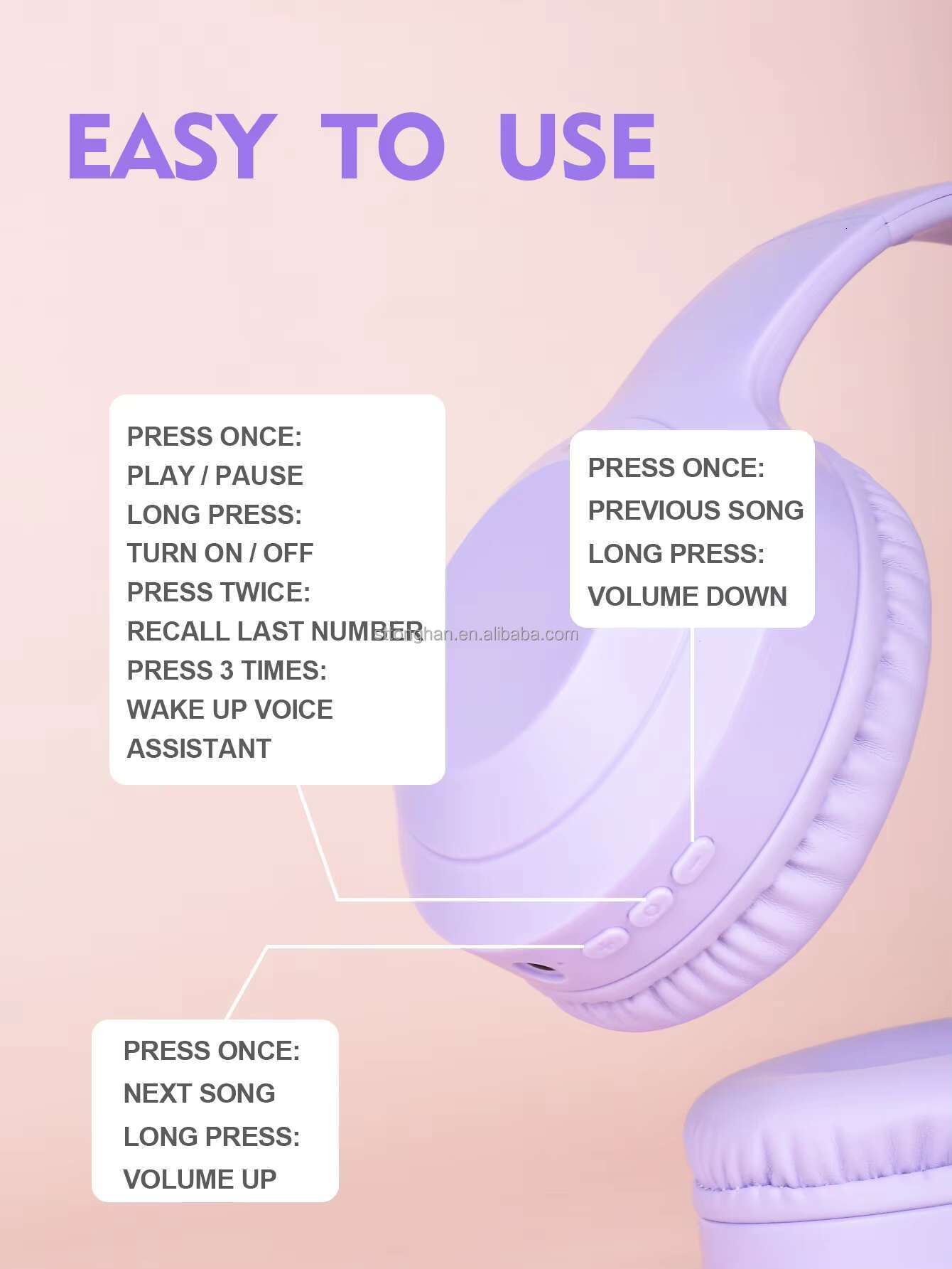 Customized New Model Wireless Headphones Sport HIFI Stereo Gaming Earphones & Headsets