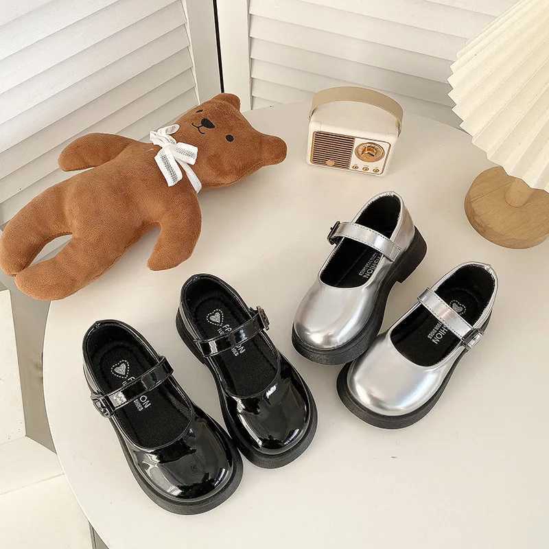 2025 New Spring Autumn Korean Style Girls Leather Shoes Fashion Princess Mary Jane Soft Sole Toddler ShoesT251101