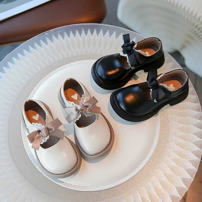 Girl Shoes Children Leather Shoes Black Soft Sole Versatile Princess Shoes Mary Janes Shoe Kid Shoe for Girl T251101