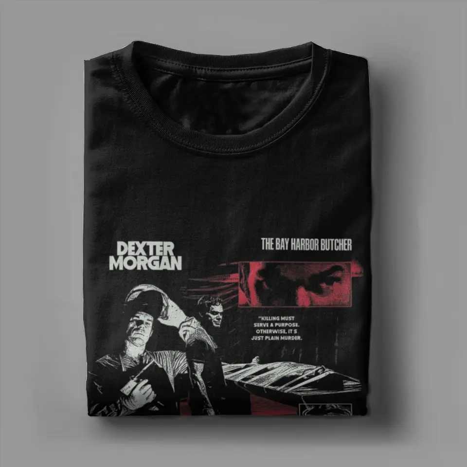 Dexter Morgan Movies T-Shirt Unisex Cotton Tops Shirts Vintage Crewneck Short SlveC250331