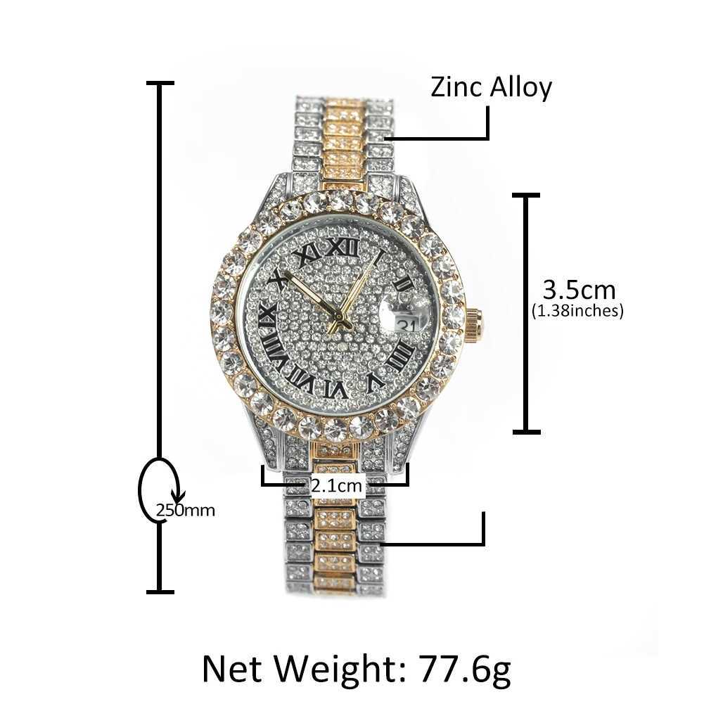 Uwin Womens Baby Pink Iced Out Quartz Clock Small Dial Luxury Rhinestone Waterproof Wrist Small Size For WomenW251031