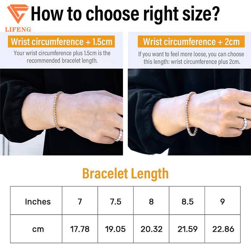 6 mm Custom VVS Moissanite Tennis Bracelet Pass Diamond Tester 925 Sterling Silver Iced Out Fashion Jewelry Hip Hop Tennis Chain