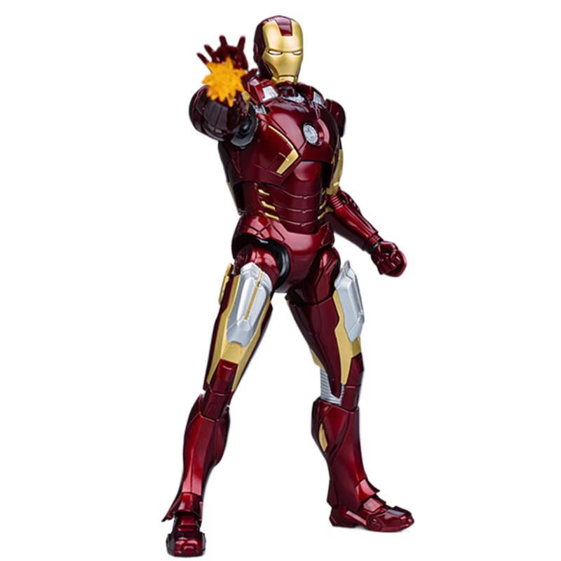 Fondjoy Marvel Avengers Iron Man MK7 1/12 Scale ABS Action Figure, Movable Joints Collectible Model Kit for Boys Adult Collectors, Birthday Gifts