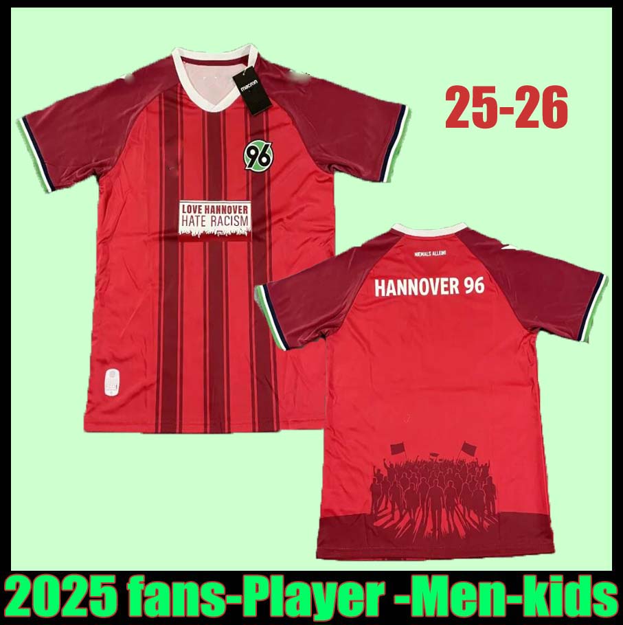 Retro Jerseys: 2025 Hannover 96 Special Soccer Jersey - Vintage Football Shirt for Men, Home & Away, Quini Edition
