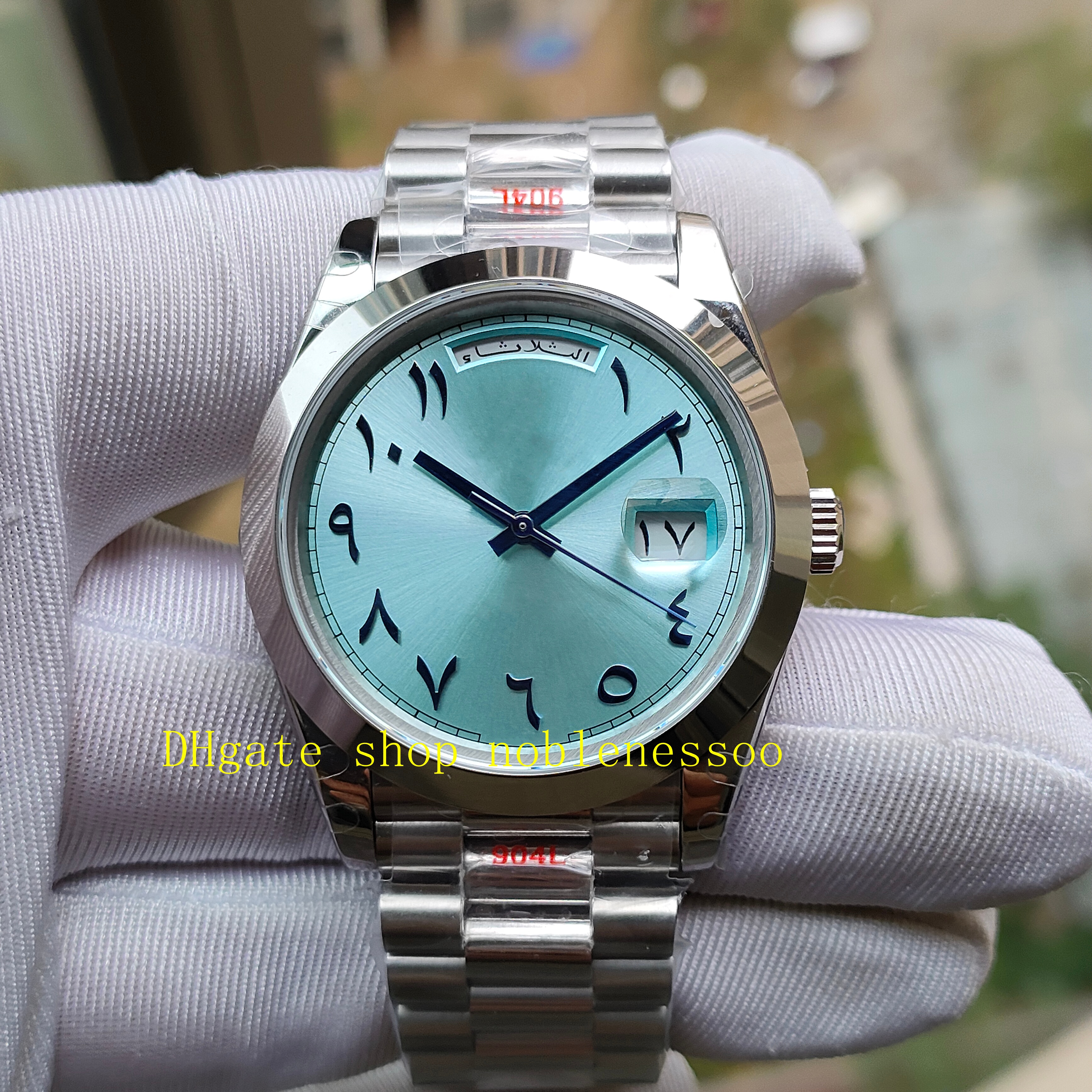 Real Photo Mens Automatic Watch BP Factory Men 40mm Blue Dial 228206 Arabic numerals Smooth Bezel Steel Bracelet Casual Dress Mechanical Watches Wristwatches