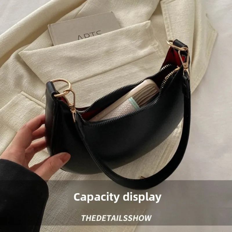 Fashionable Highend Moonshaped Baseball Bag Showing Womens Single Shoulder Bag Elegant Lady Handbags and Purses 251029