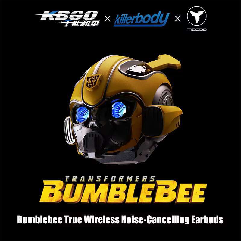 TRANSFORMERS Earbuds H1 High-Quality Genuine Bluetooth Earphone Cool Bumblebee -shaped Headset High Quality Zinc Alloy