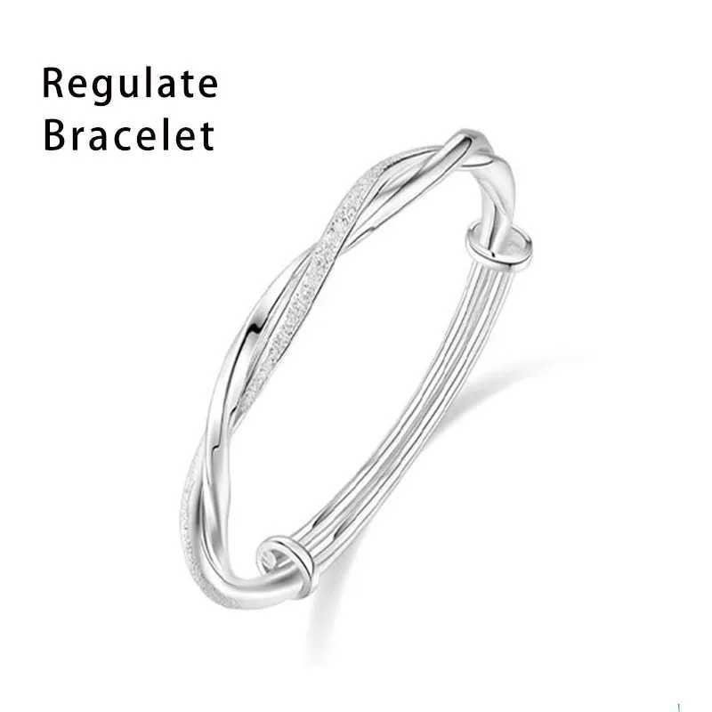 Original hot selling 925 silver bracelet 17cm to 21cm fashionable love bead snake chain bracelet DIY jewelry custom gift Y250329