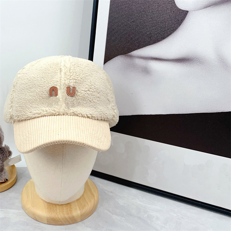 Winter Fashion Luxury Baseball Hat Wool Warm And Thick Hat Unisex Sports Hat Classic Solid Color Ball Caps