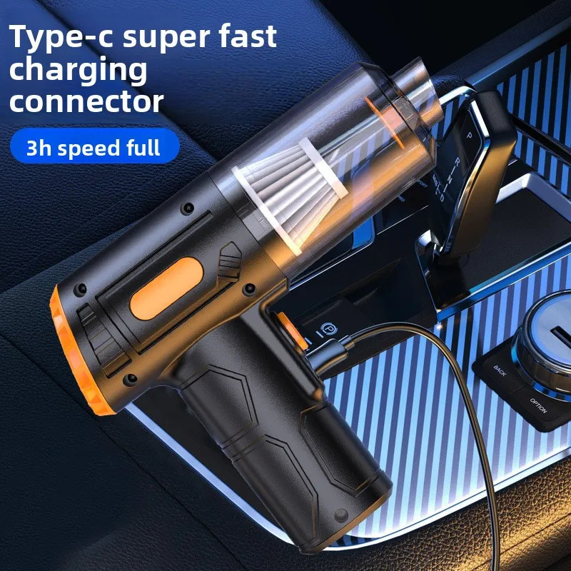 Longlife Portable Wireless Multifunctional Highpower Dry and Wet Dualpurpose Mini Car Vacuum Cleaner Car Vacuum 251031
