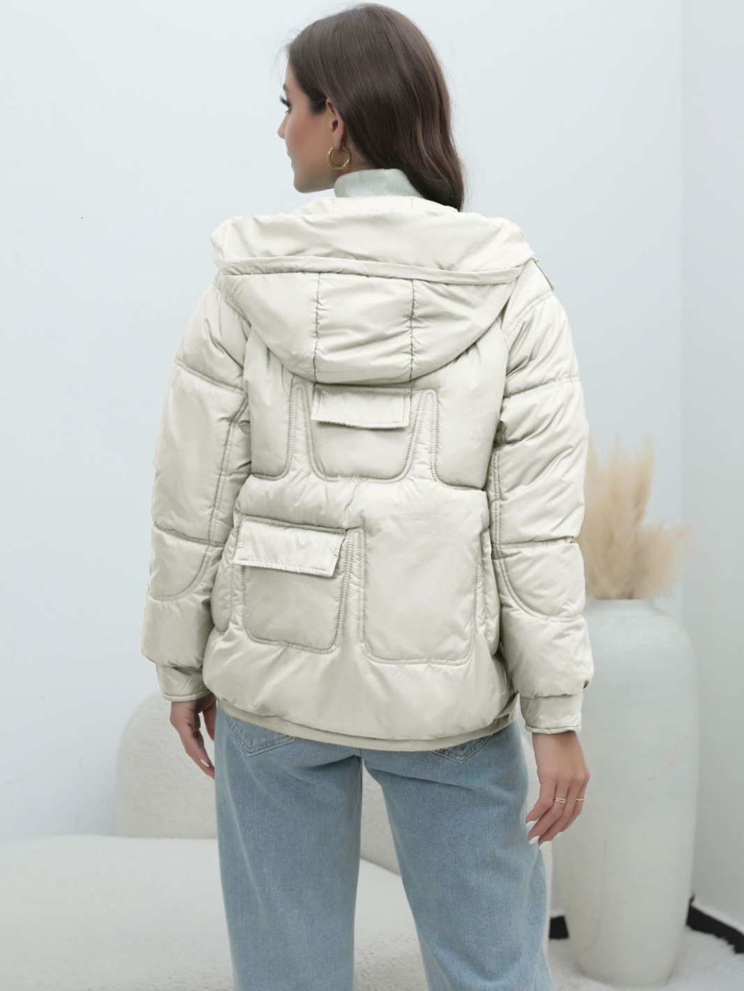 Women Outwear Jacket Female winter thick cotton-padded jacket burst bright collar cotton-padded jacket Fashion Soft Parka 201026
