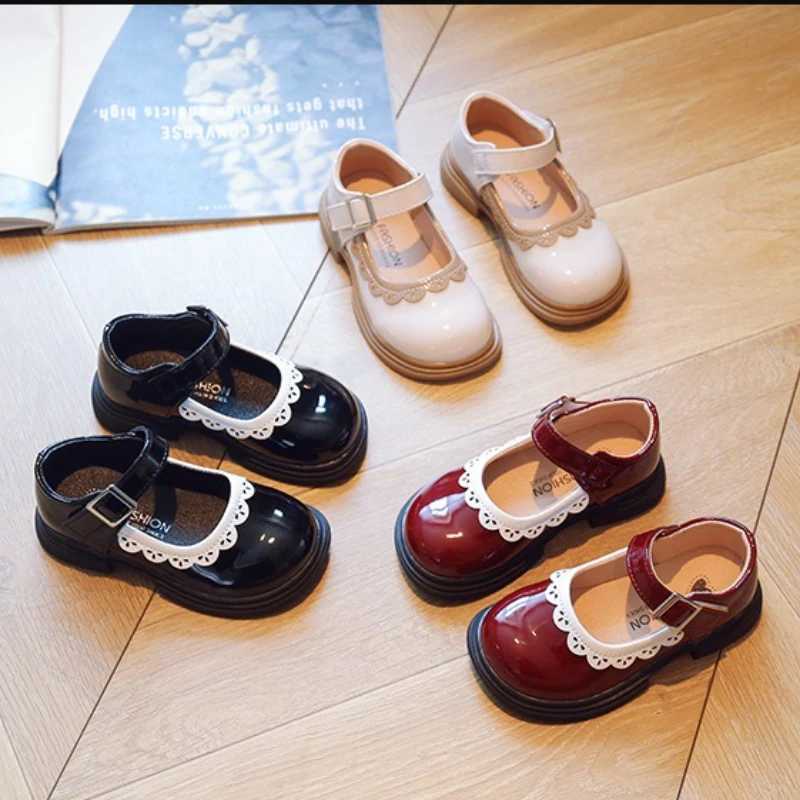 Girls leather shoes autumn new girl princess shoe lace shoes for girl stylish children single shoe comfortable kids shoes T251101