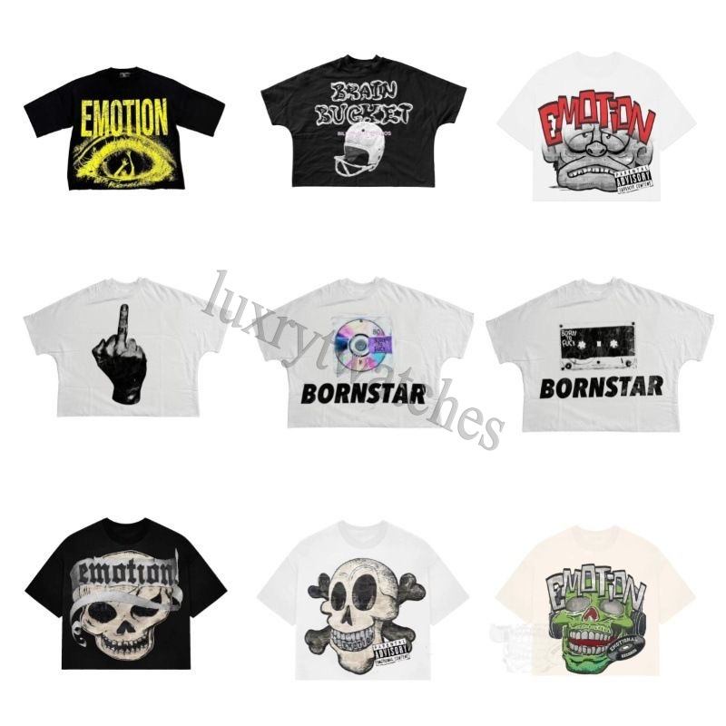 Emotion Vintage Angle Graphic 100% Cotton Short Sleeve T-Shirt Men Y2K Summer Short Sleeves Oversize Tshirt Streetwear Women Top