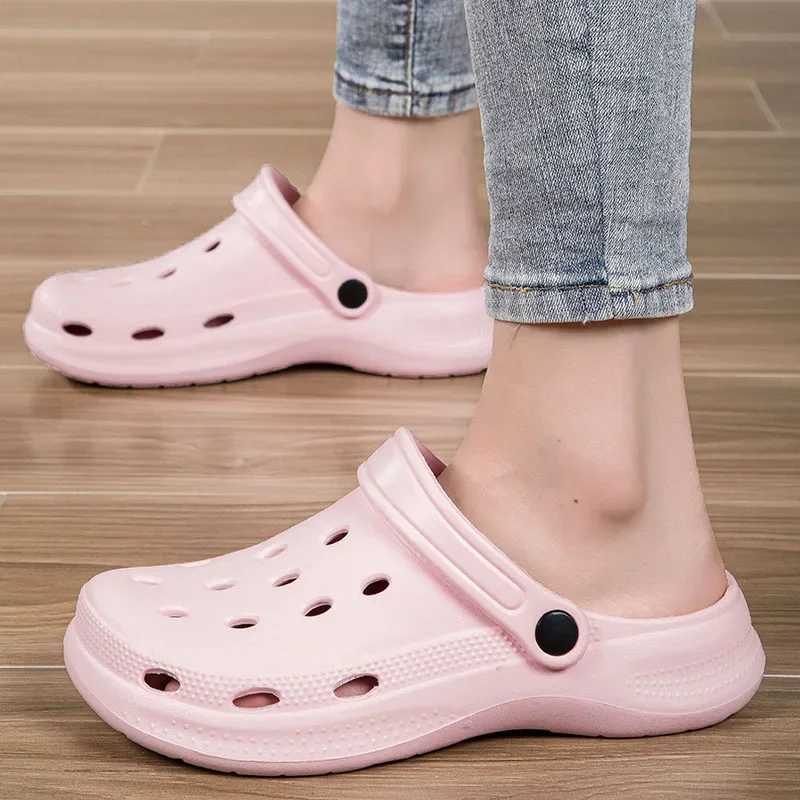 Plus Size 46 47 48 Summer Mens and Womens Casual Sliding Beach Shoes Home Garden Shoes Outdoor SandalsXJ250401