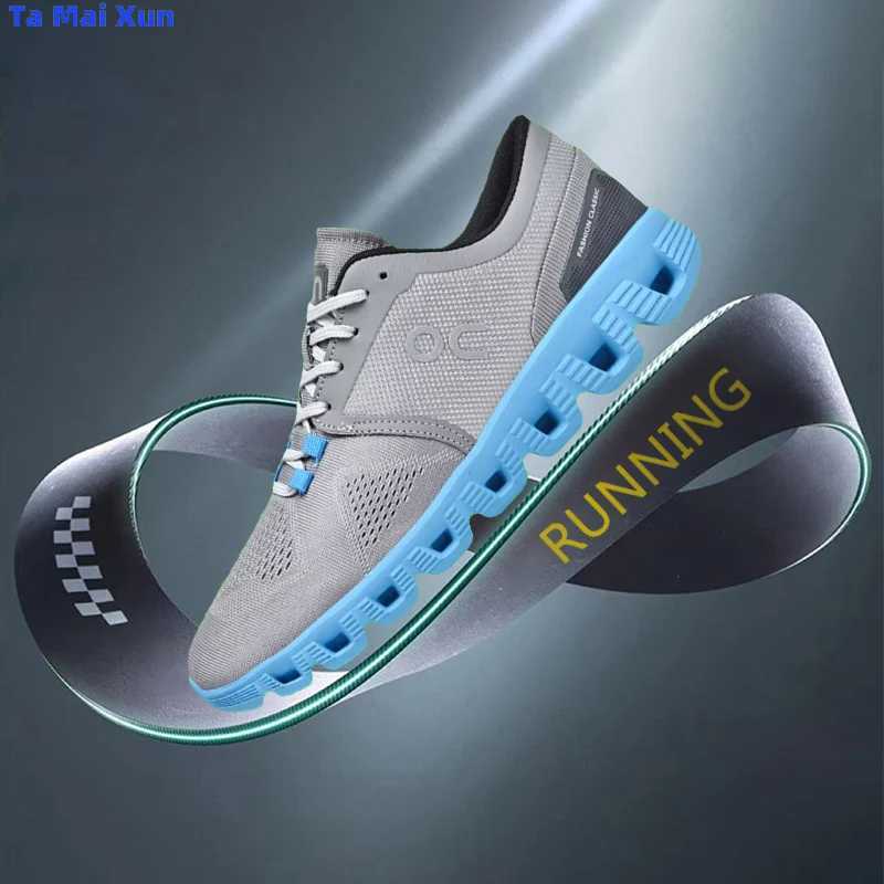 Men High Rebound Cushionedfly Woven Breathable Running Suitable Any Season Hot Comfy Lightweight Sports New Shoes Mens Trainersc250403