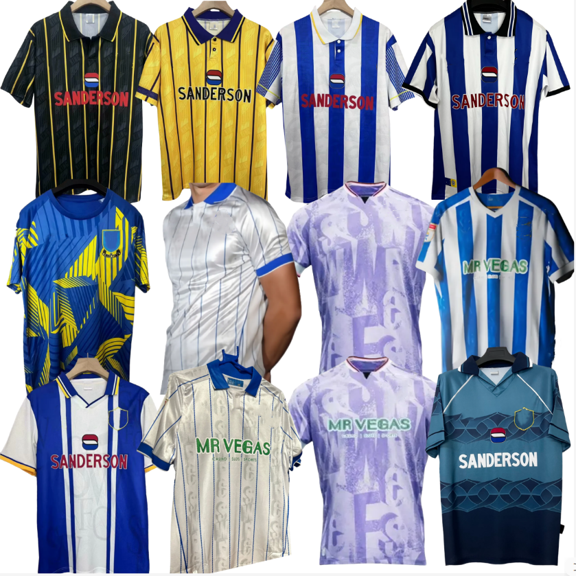 24 25 26 27 Sheffield Wednesday soccer jerseys 2025 Will Vaulks Callum Paterson Michael Smith Tyreeq Bakinson Mallik Wilks football shirts 93 94 95 retro jersey
